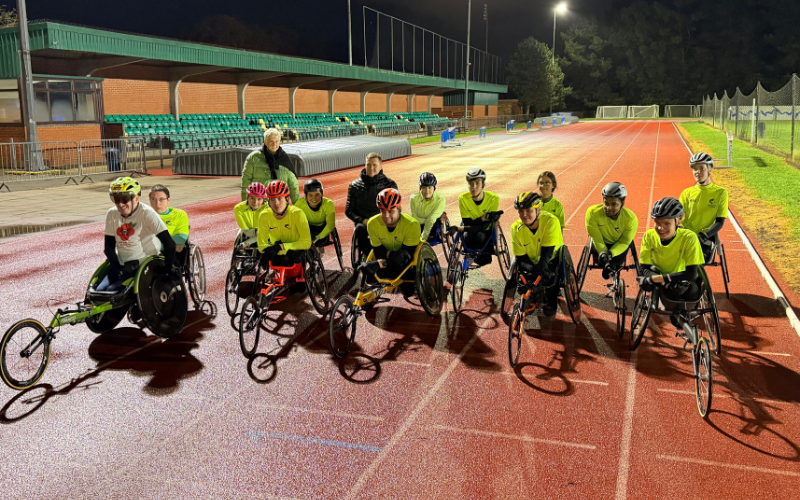 Weir Archer athletes push in support of The Royal British Legion